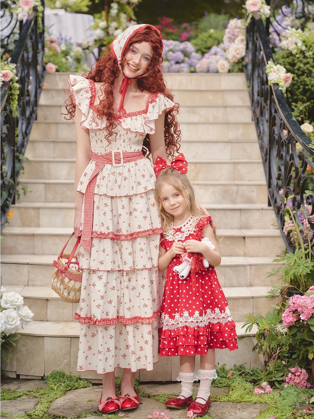 NEW LaceMade Red Hood Maiden Dress Size S - Picture 6 of 13
